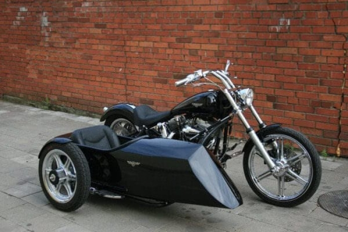 Harley-Davidson FXST с коляской
