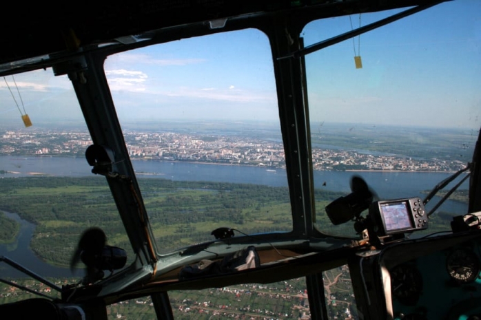 В Кызылординской области упал вертолет