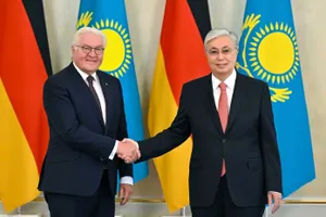 Токаев встретил президента Германии в Акорде